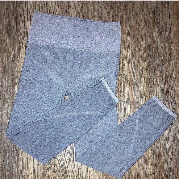 NWOT•FABLETICS High Wasted Leggings • XS • Heather Gray • Active Wear - Picture 6 of 10